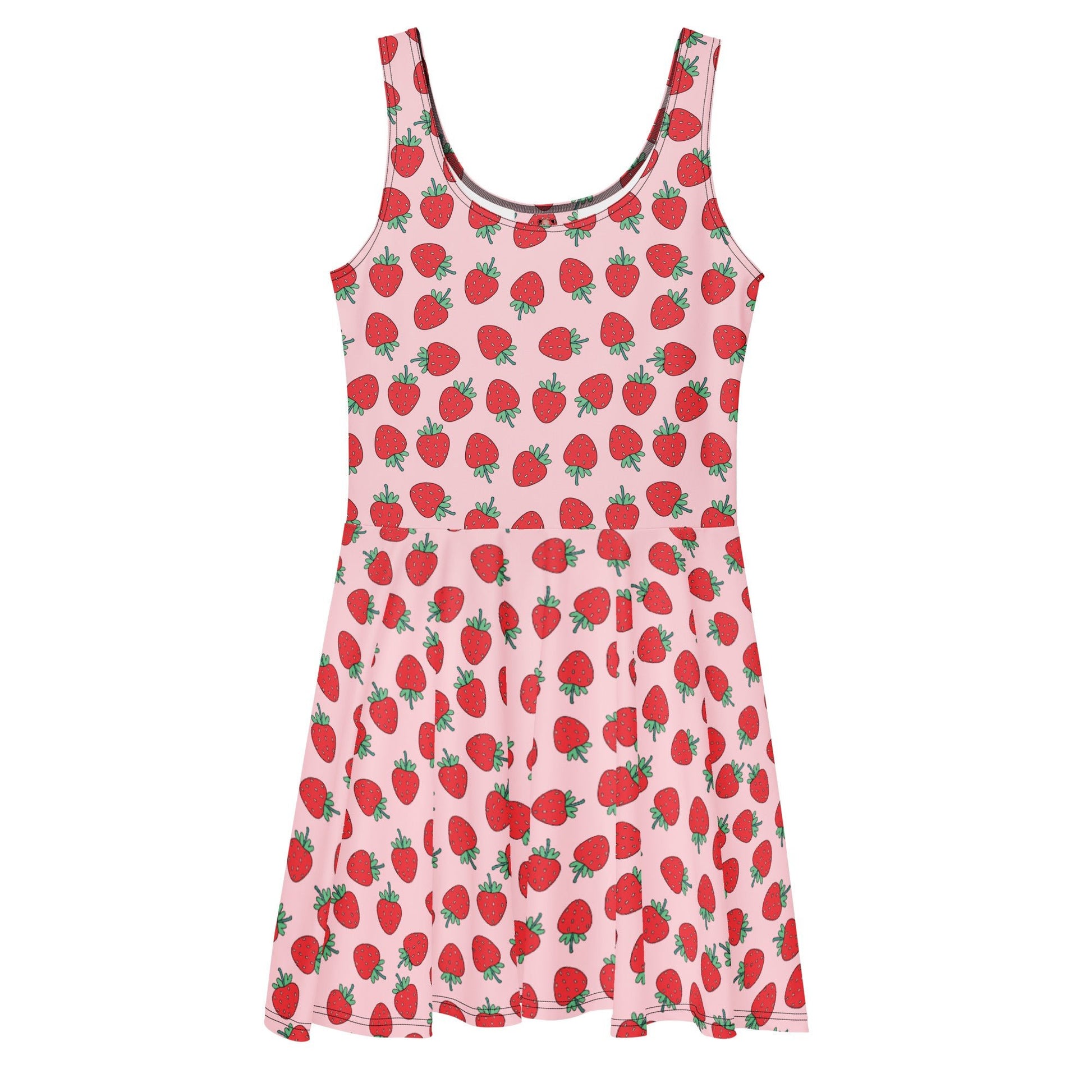 Strawberry Patch Skater Dress - Graphic Punks