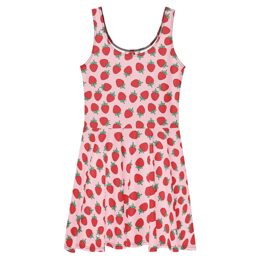 Strawberry Patch Skater Dress - Graphic Punks