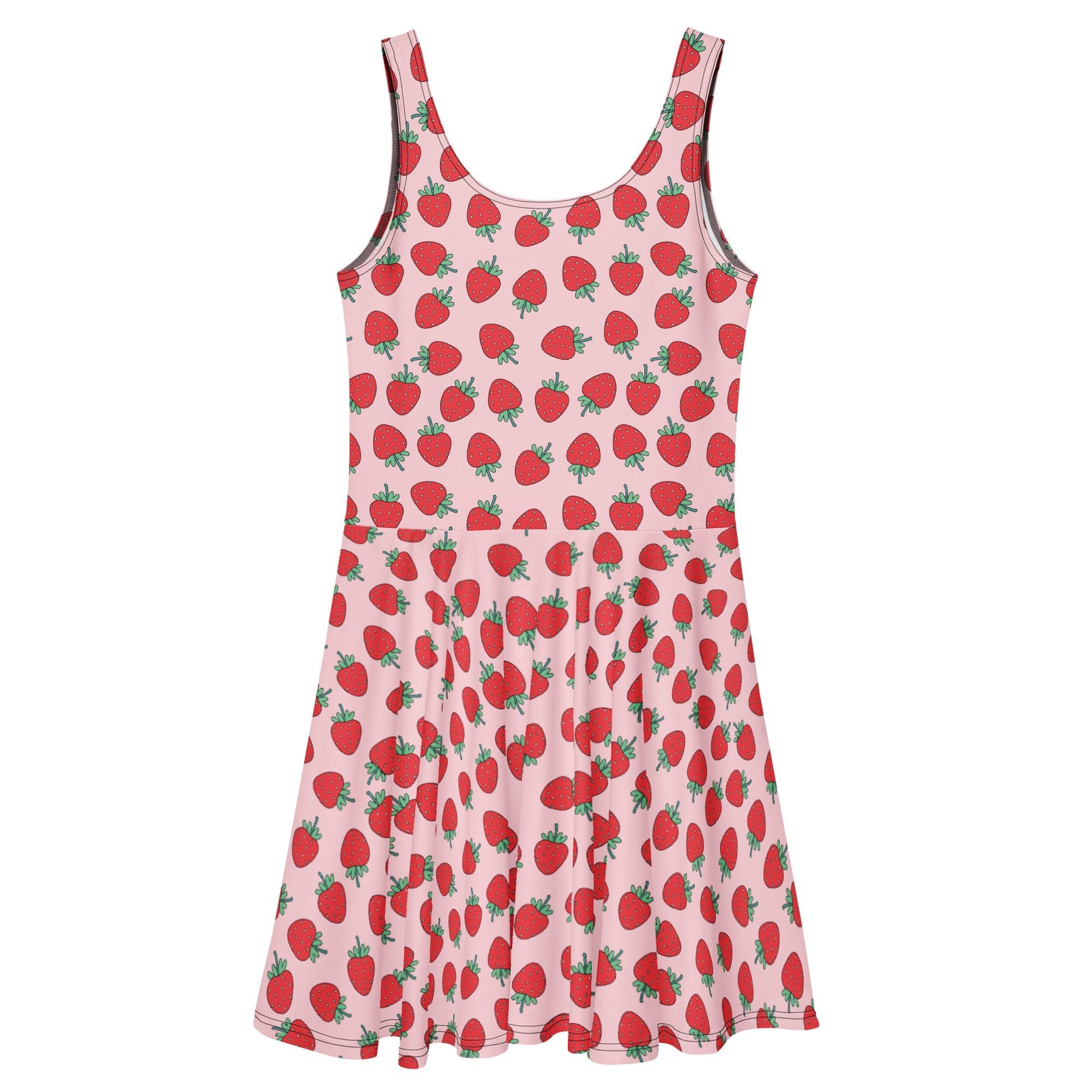 Strawberry Patch Skater Dress - Graphic Punks