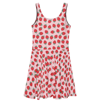 Strawberry Patch Skater Dress - Graphic Punks