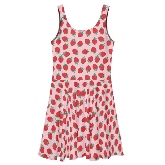 Strawberry Patch Skater Dress - Graphic Punks
