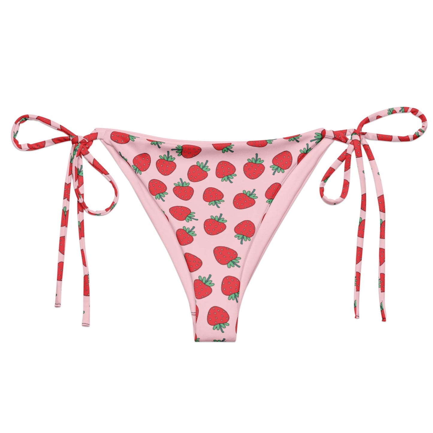 Strawberry Patch String Bikini Bottom - Graphic Punks