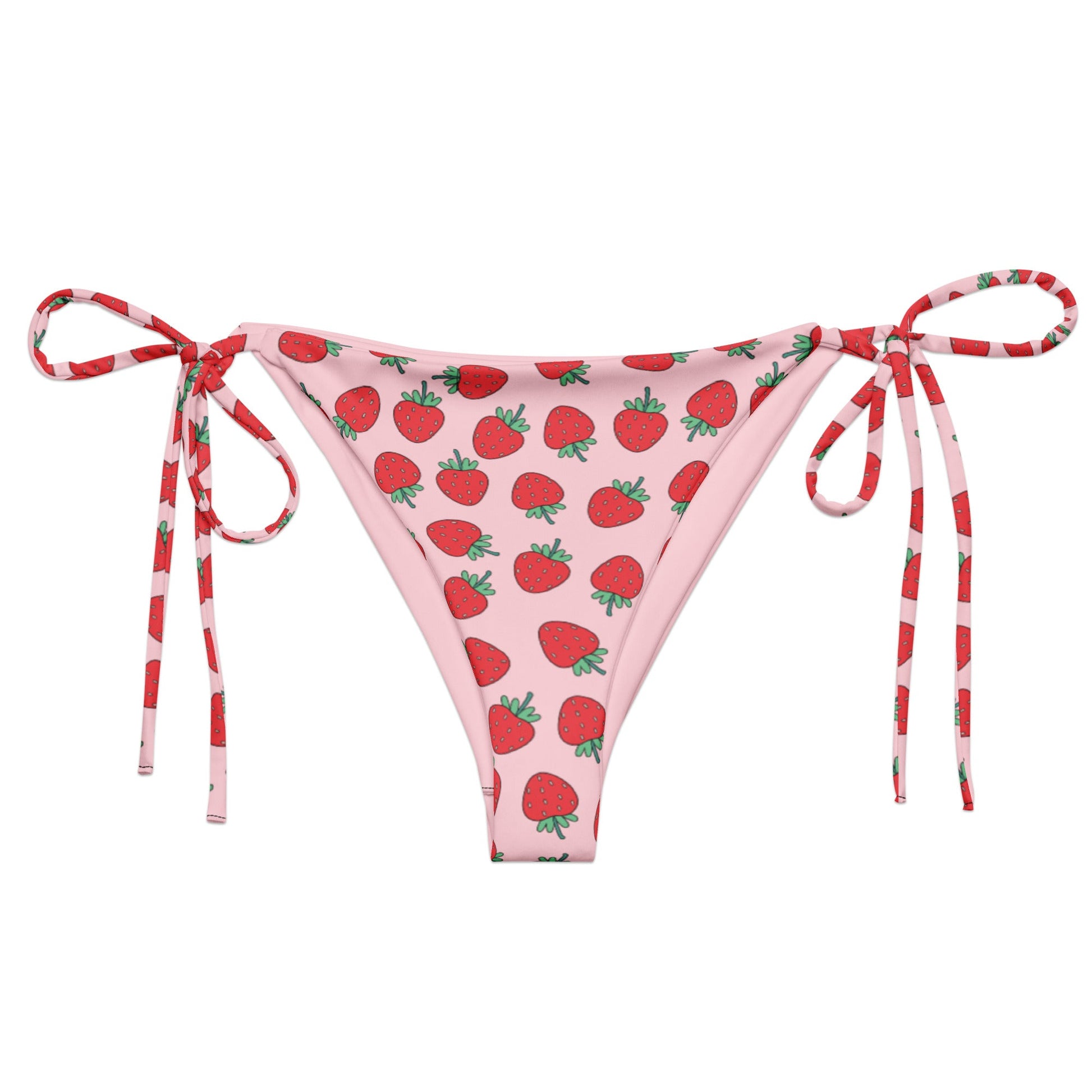 Strawberry Patch String Bikini Bottom - Graphic Punks