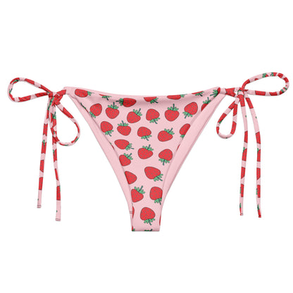 Strawberry Patch String Bikini Bottom - Graphic Punks