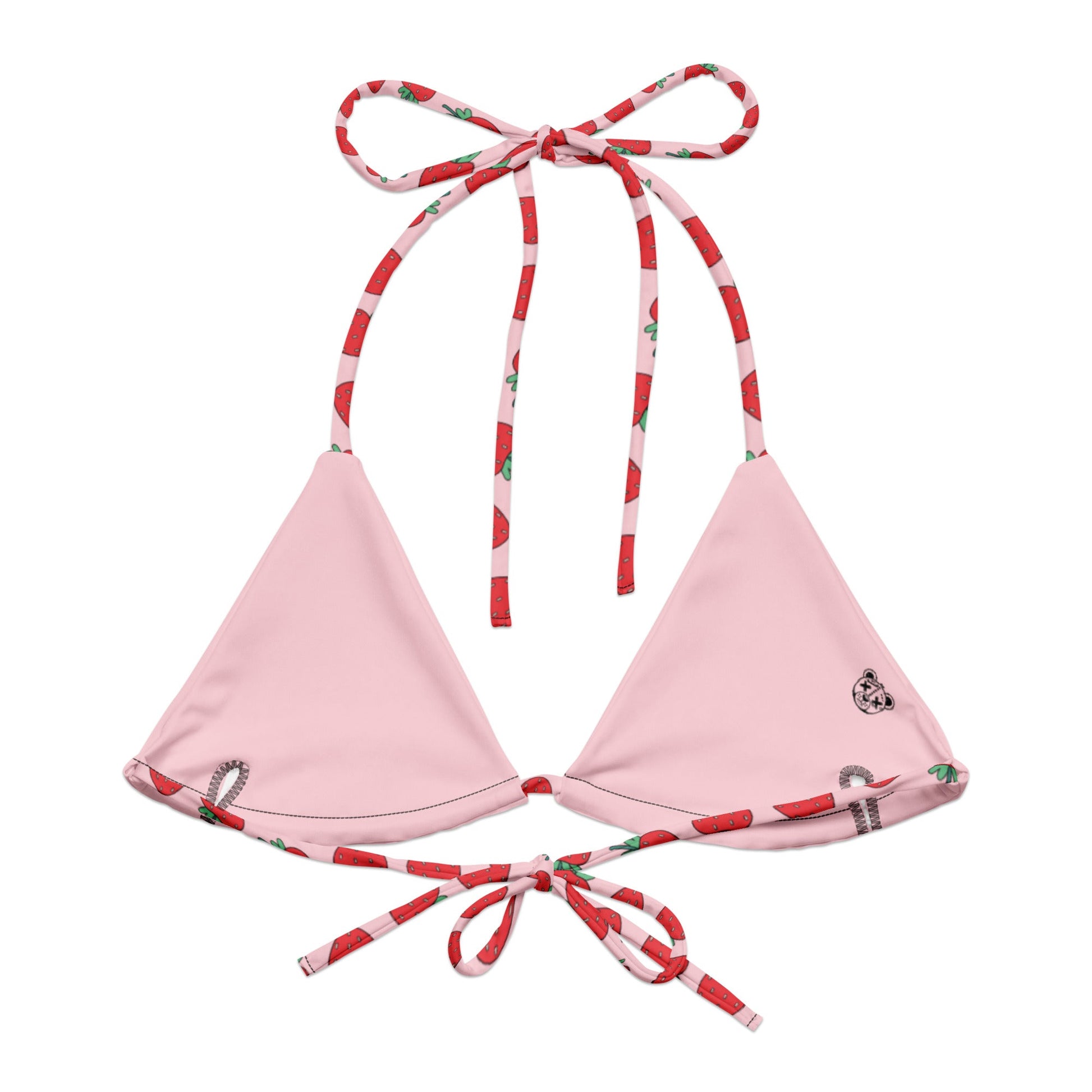 Strawberry Patch String Bikini Top - Graphic Punks