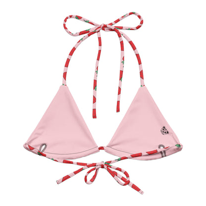 Strawberry Patch String Bikini Top - Graphic Punks