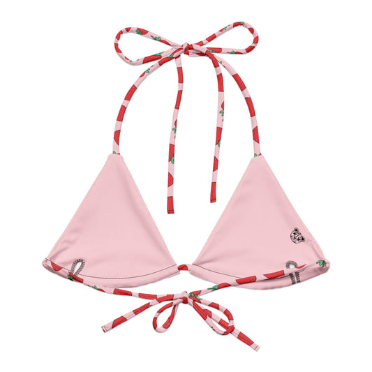 Strawberry Patch String Bikini Top - Graphic Punks