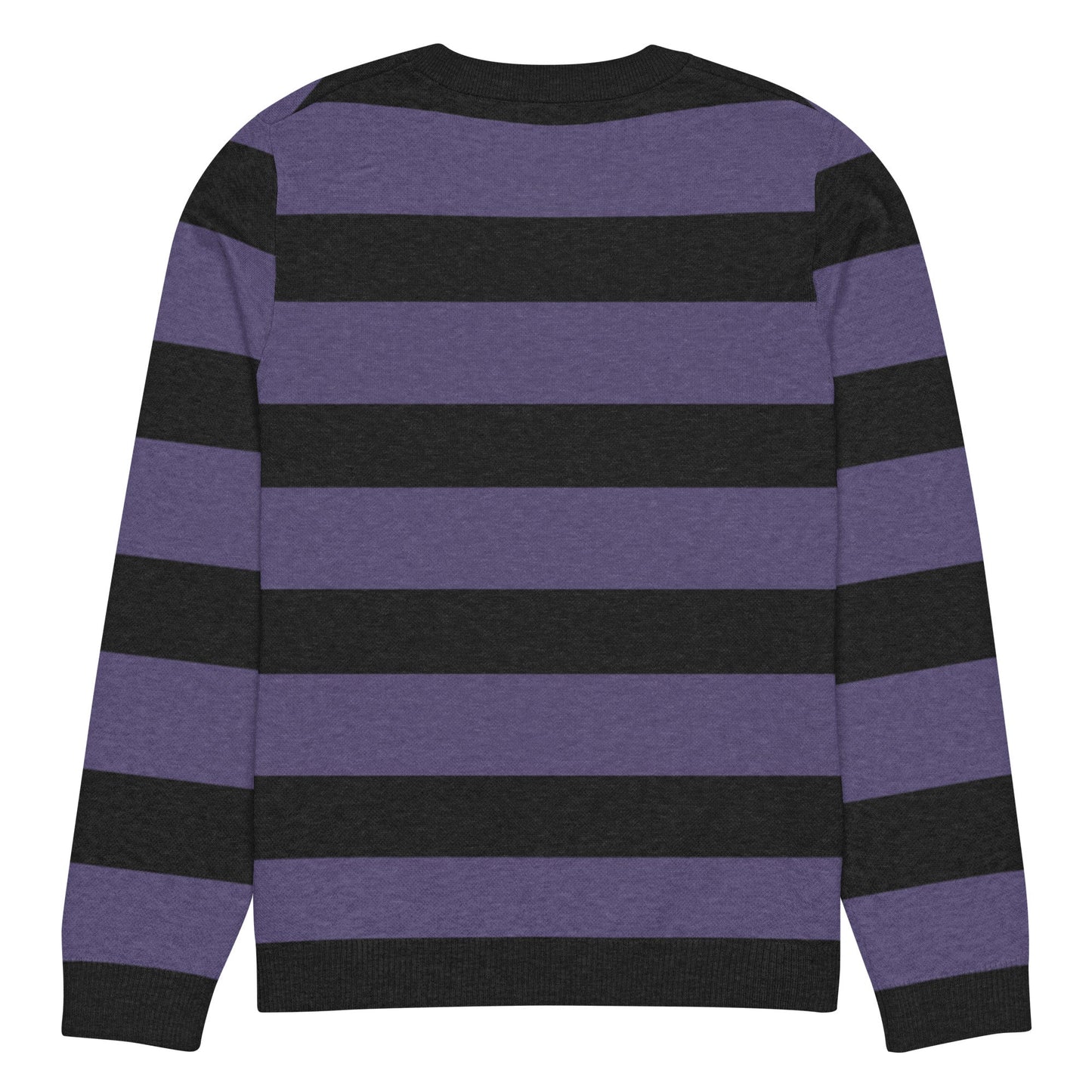 Striped Knitted Crew Neck Sweater - Graphic Punks