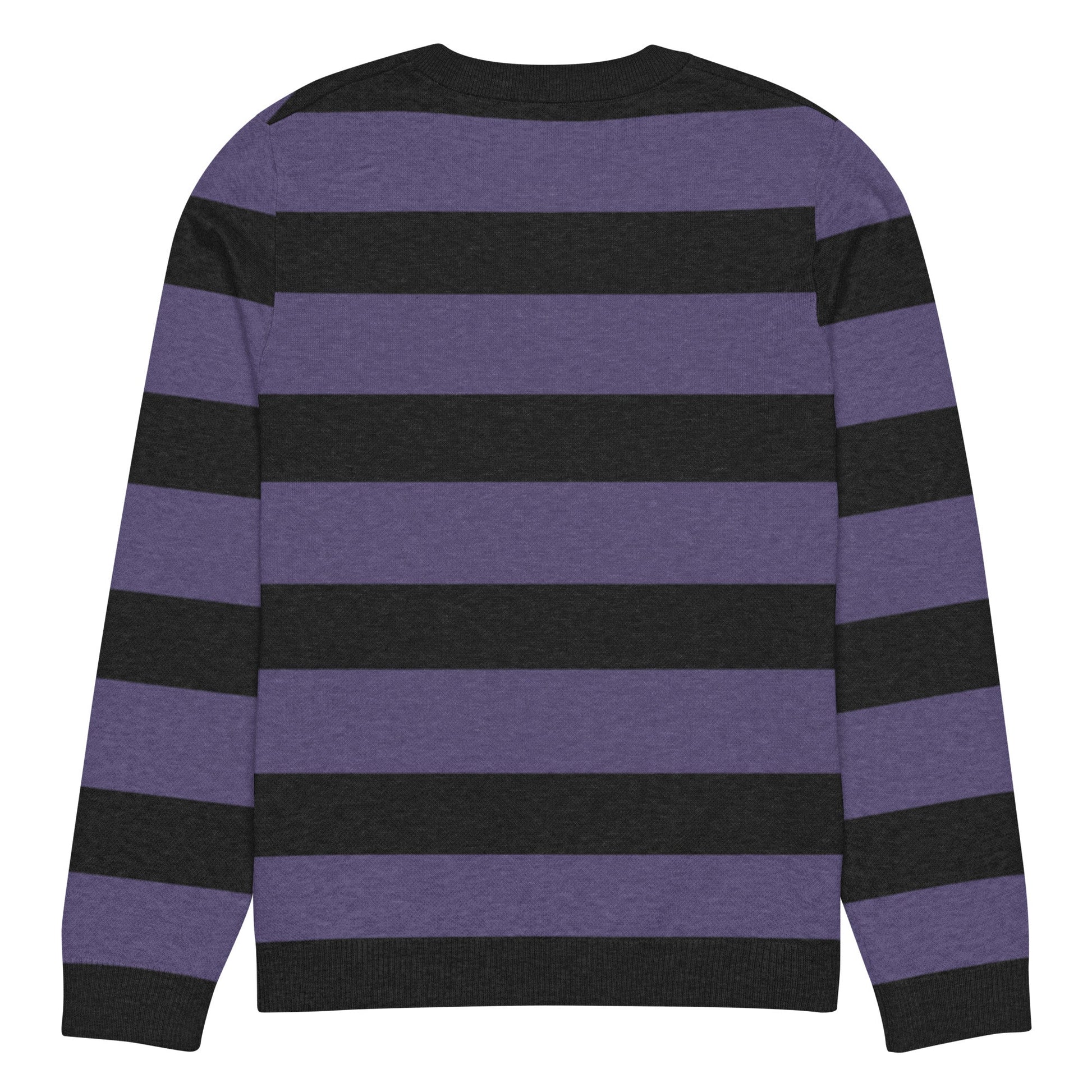 Striped Knitted Crew Neck Sweater - Graphic Punks