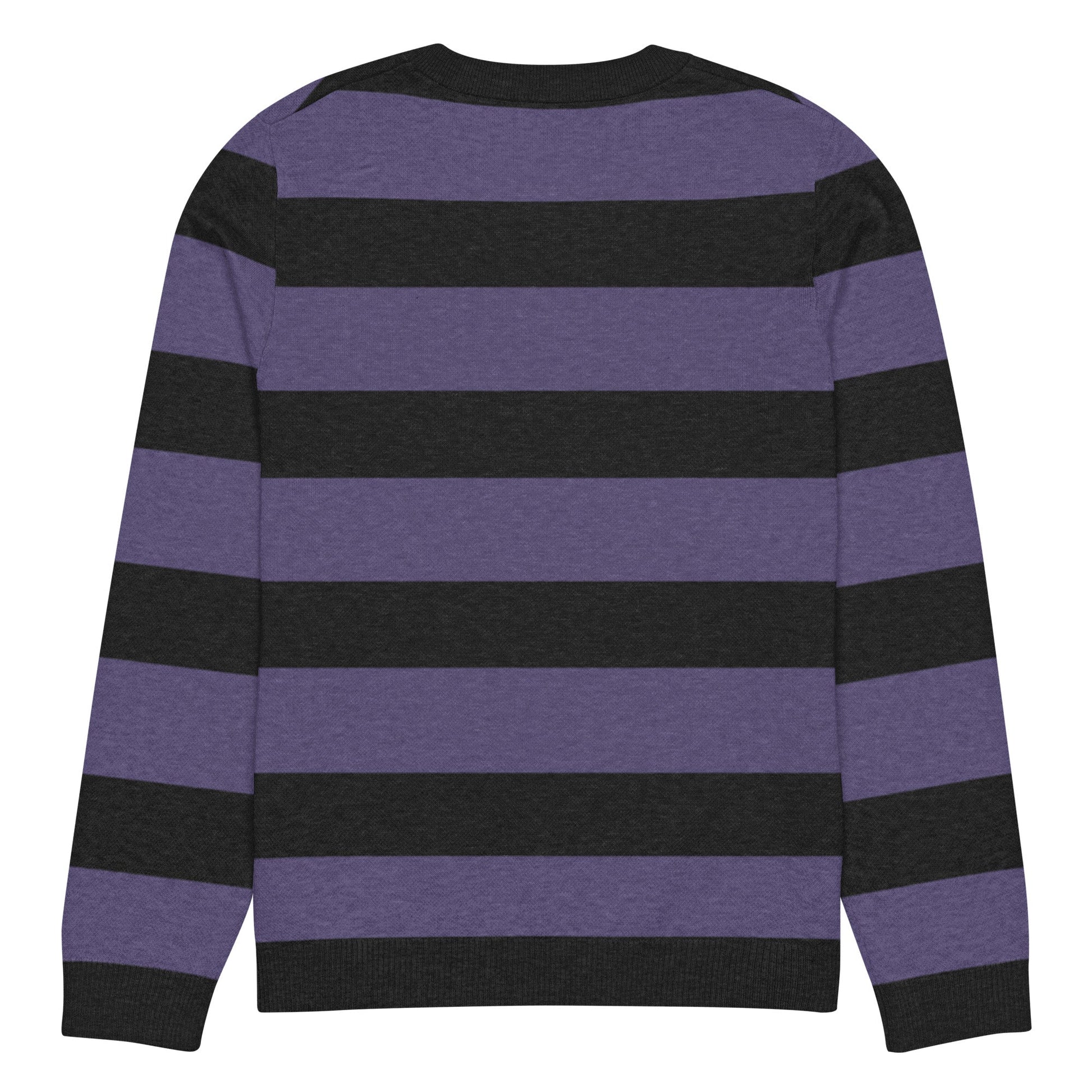 Striped Knitted Crew Neck Sweater - Graphic Punks