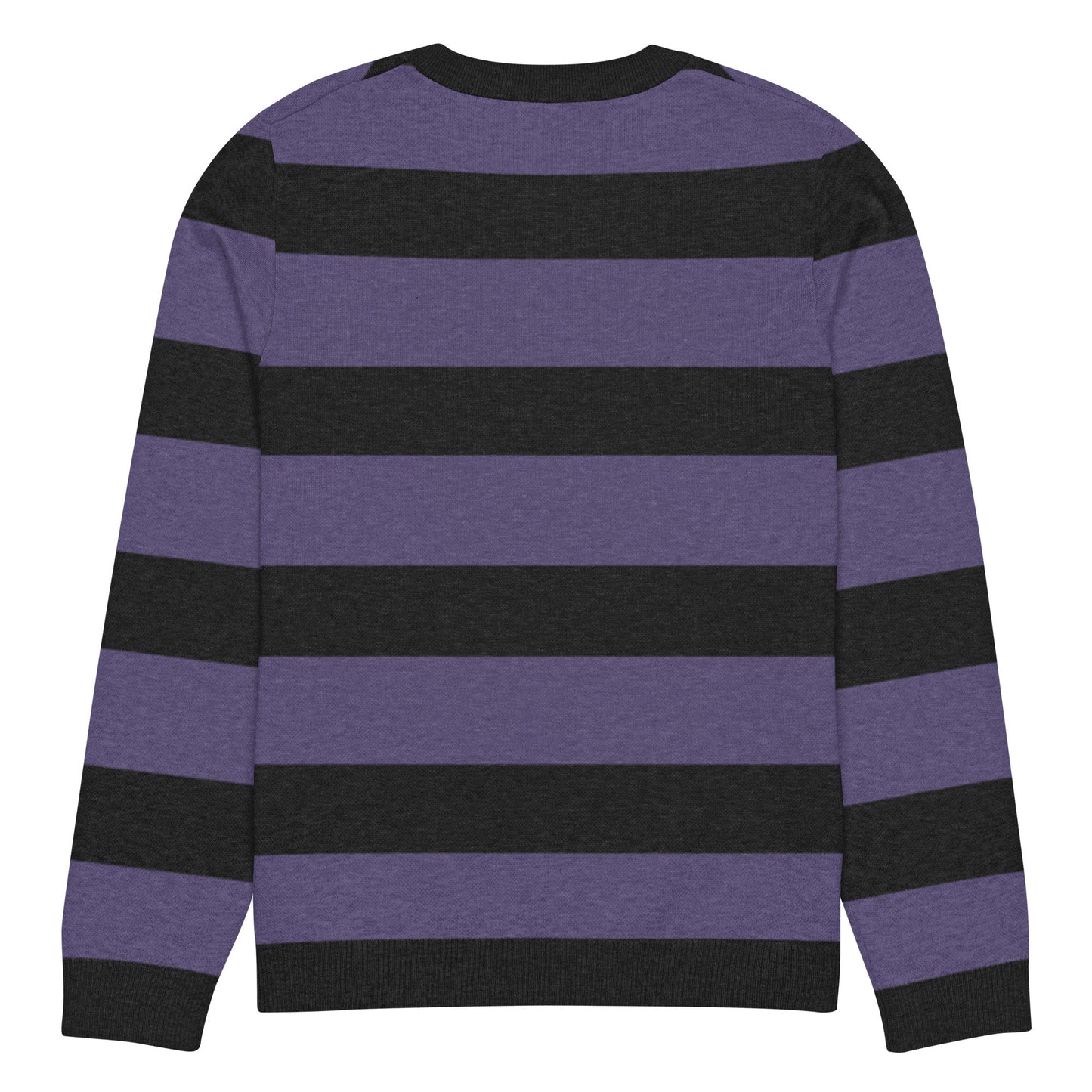 Striped Knitted Crew Neck Sweater - Graphic Punks