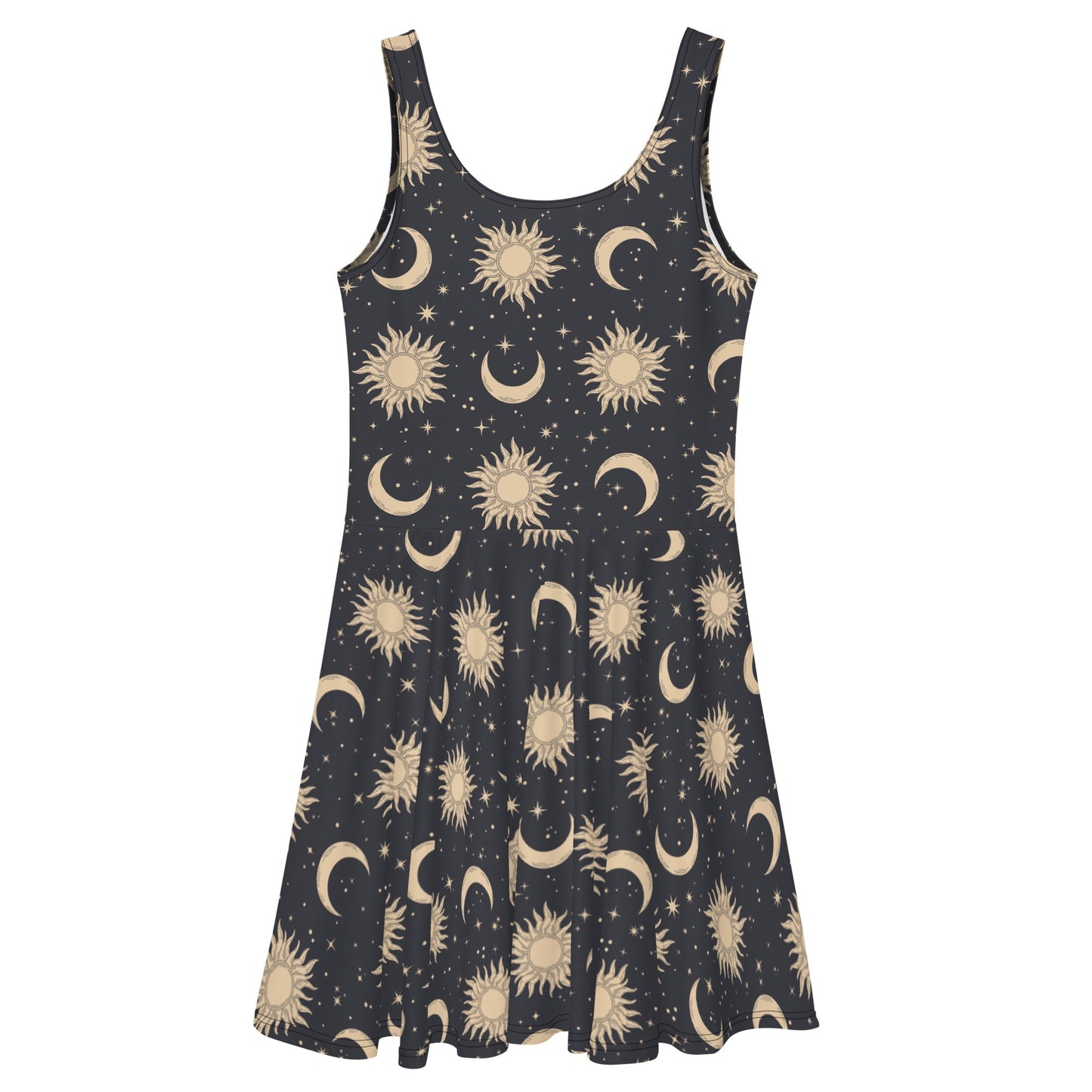 Sun and Moon Skater Dress - Graphic Punks