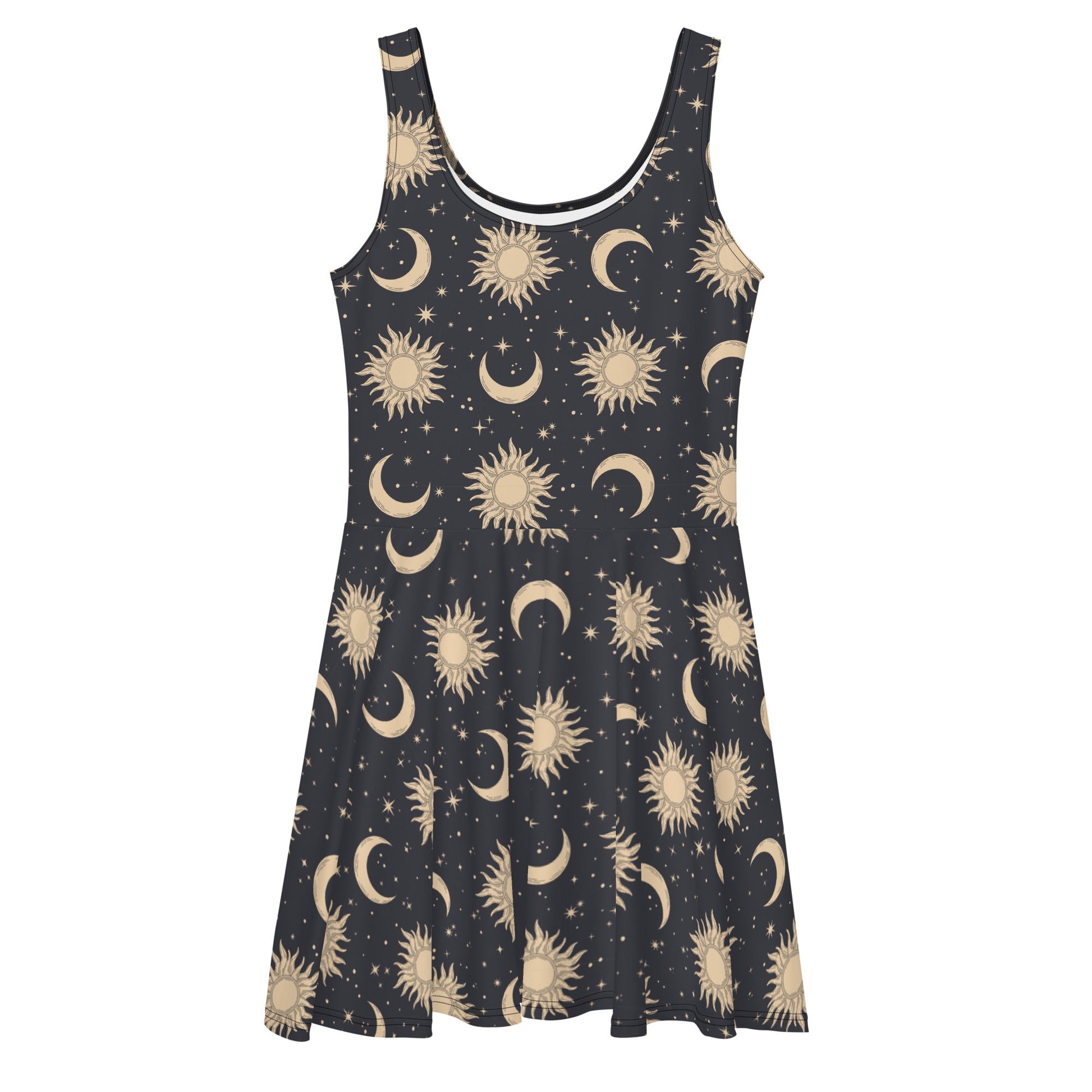 Sun and Moon Skater Dress - Graphic Punks