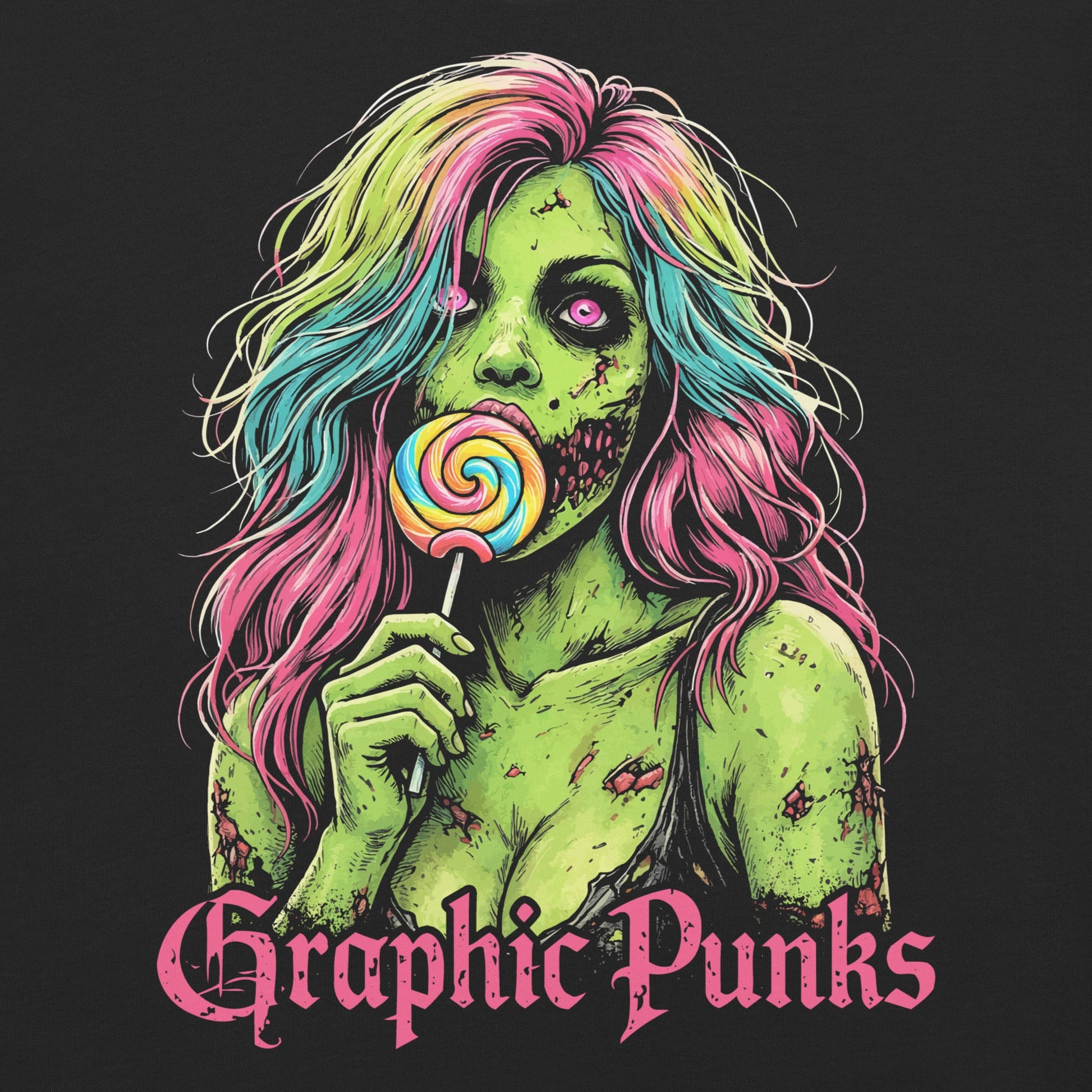 Sweet Decay Garment - Dyed Heavyweight T-Shirt - Graphic Punks