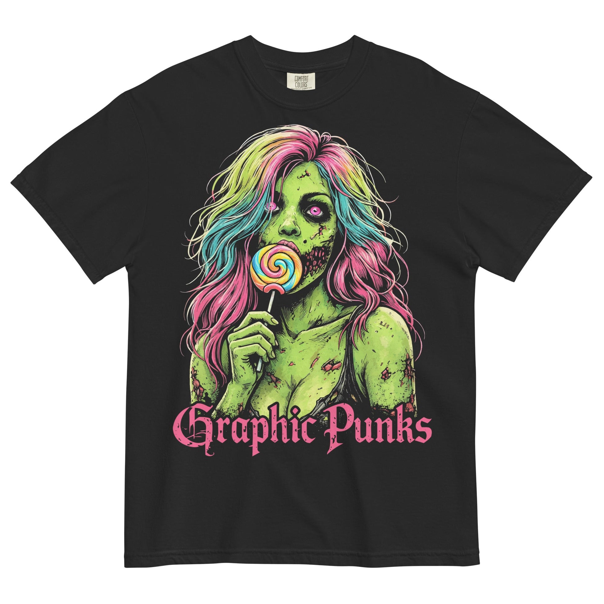 Sweet Decay Garment - Dyed Heavyweight T-Shirt - Graphic Punks