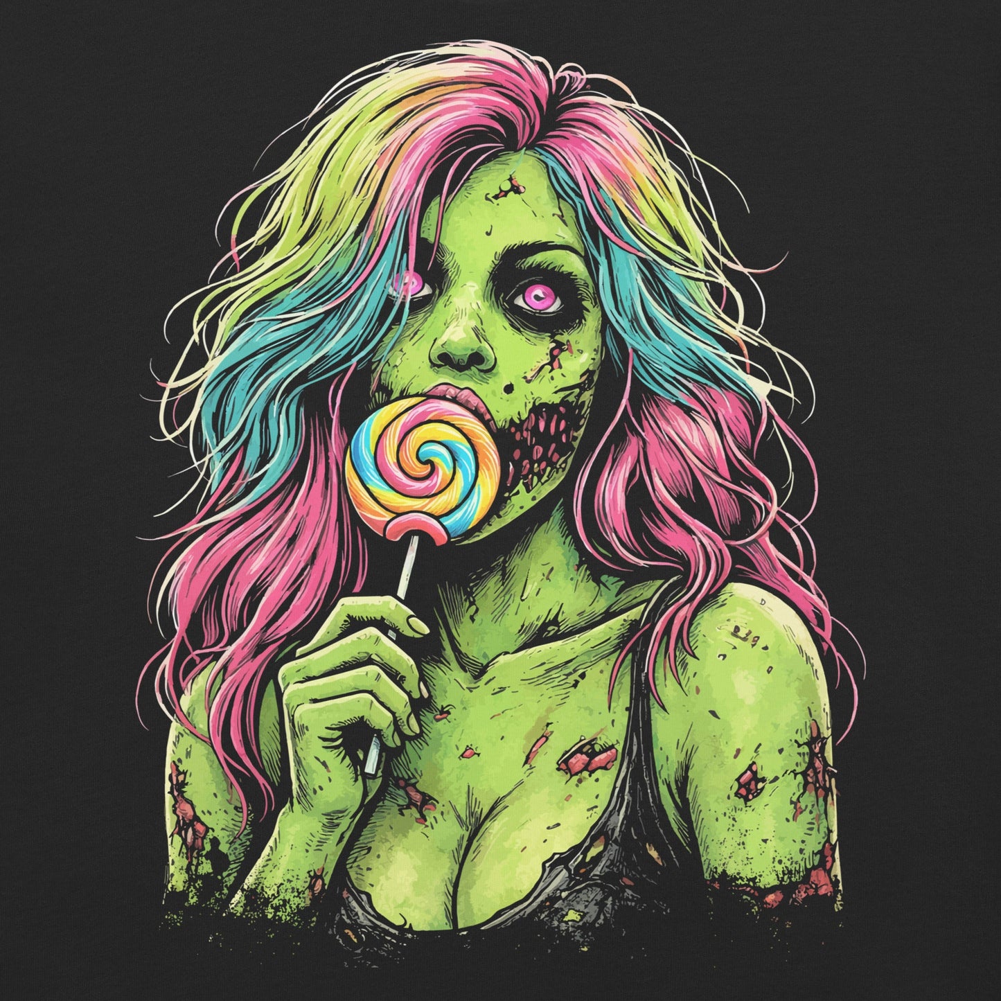 Sweet Decay Garment - Dyed Heavyweight T-Shirt - Graphic Punks