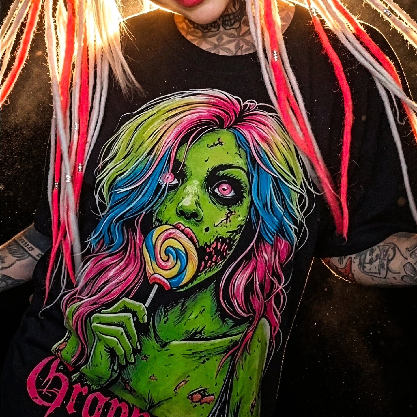 Sweet Decay Oversized Tee - Graphic Punks