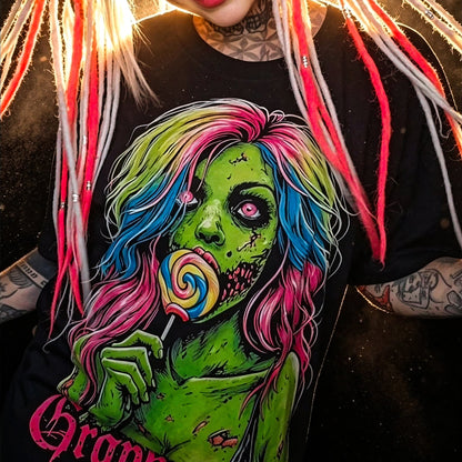 Sweet Decay Oversized Tee - Graphic Punks