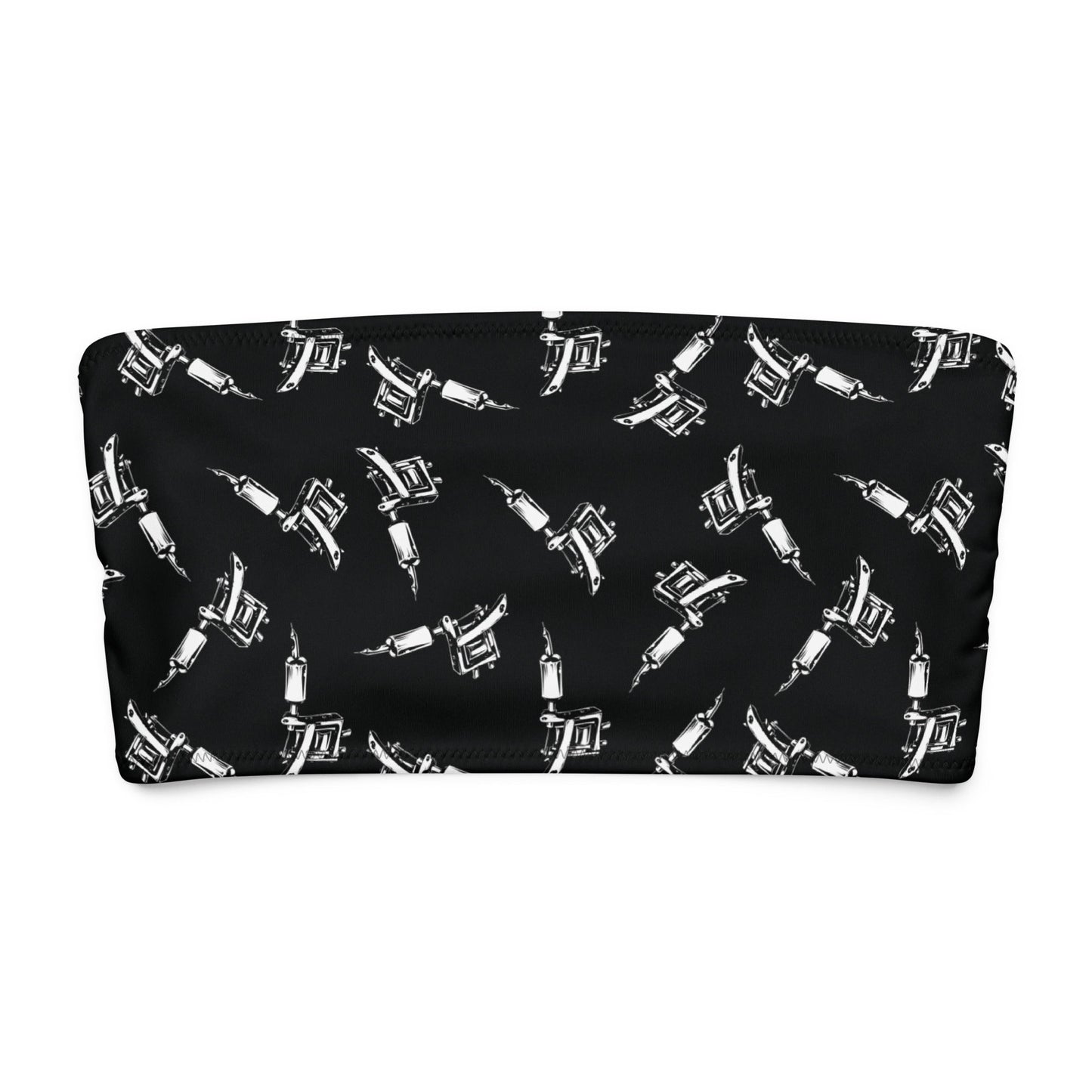 Tattoo Machine Bandeau Bikini Top - Graphic Punks