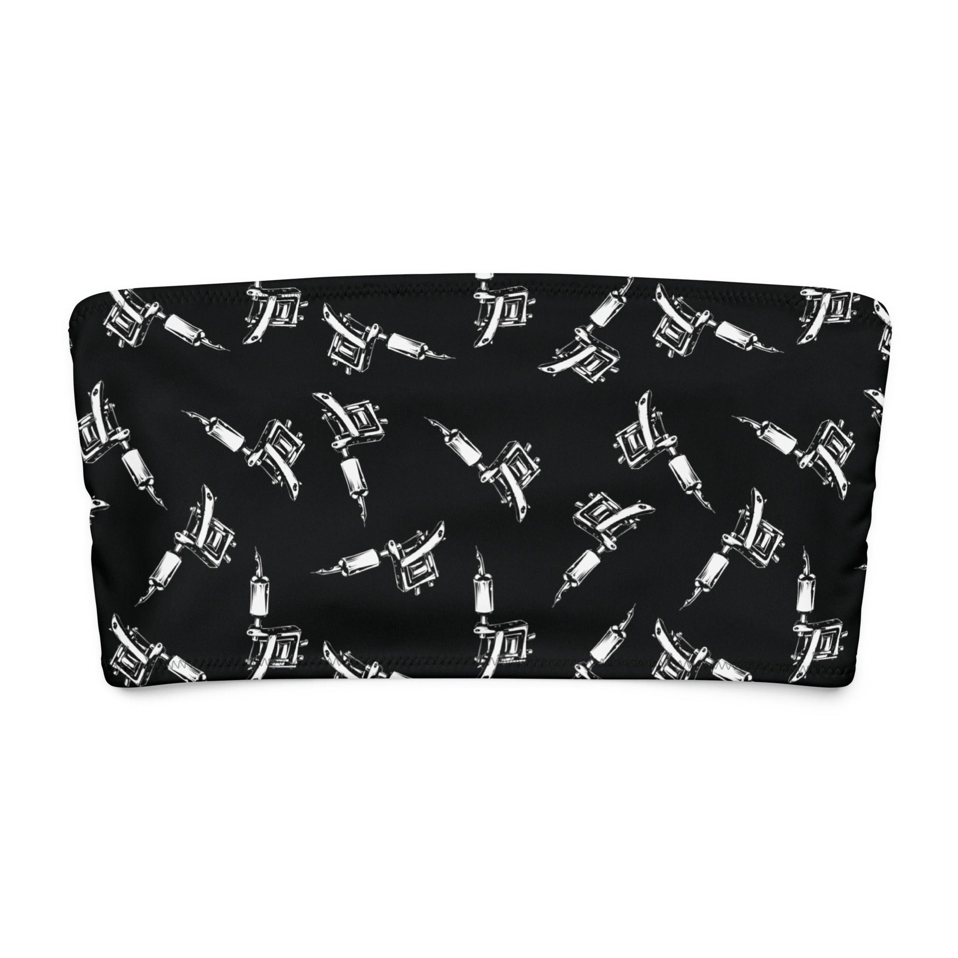 Tattoo Machine Bandeau Bikini Top - Graphic Punks