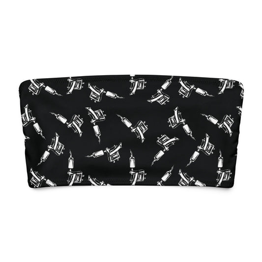 Tattoo Machine Bandeau Bikini Top - Graphic Punks