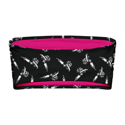 Tattoo Machine Bandeau Bikini Top - Graphic Punks