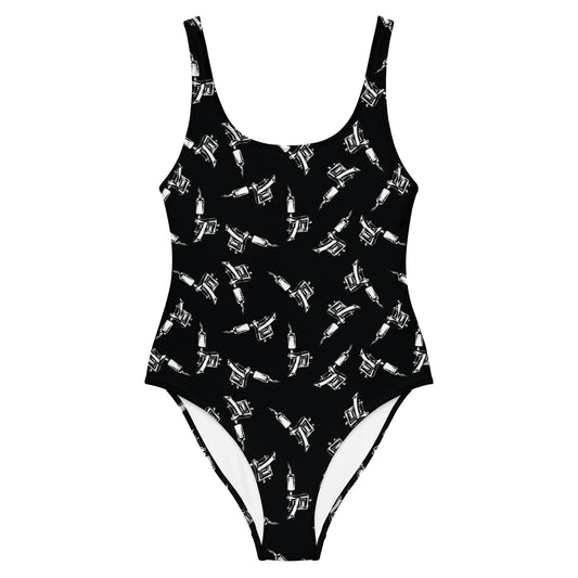 Tattoo Machine One - Piece Swimsuit - Graphic Punks