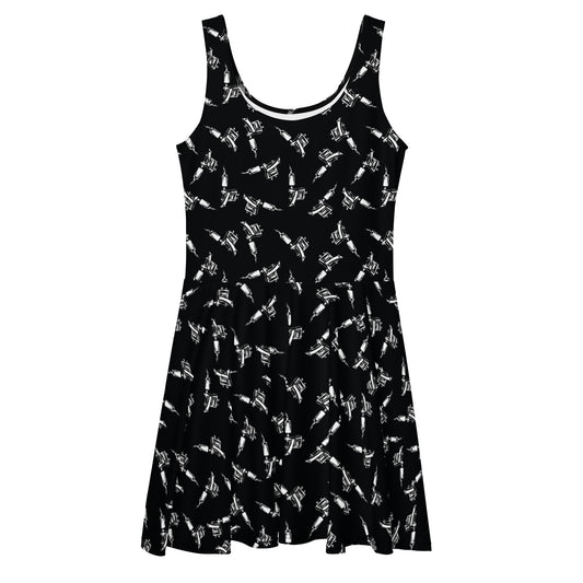 Tattoo Machine Skater Dress - Graphic Punks