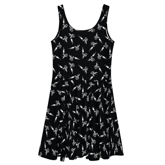 Tattoo Machine Skater Dress - Graphic Punks