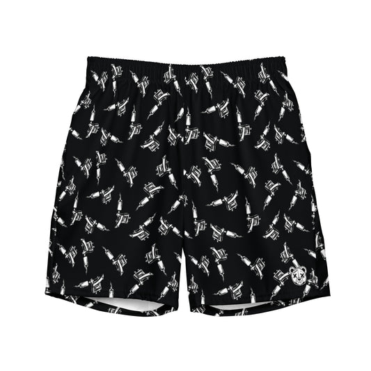 Tattoo Machine Swim Trunks - Graphic Punks