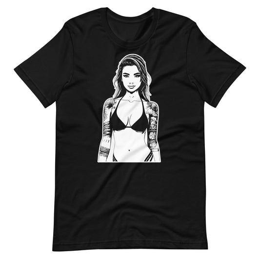 Tattooed Girl Unisex t - shirt - Graphic Punks