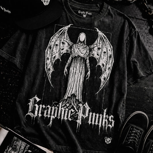 The Hollow Seraph Oversized Tee - Graphic Punks