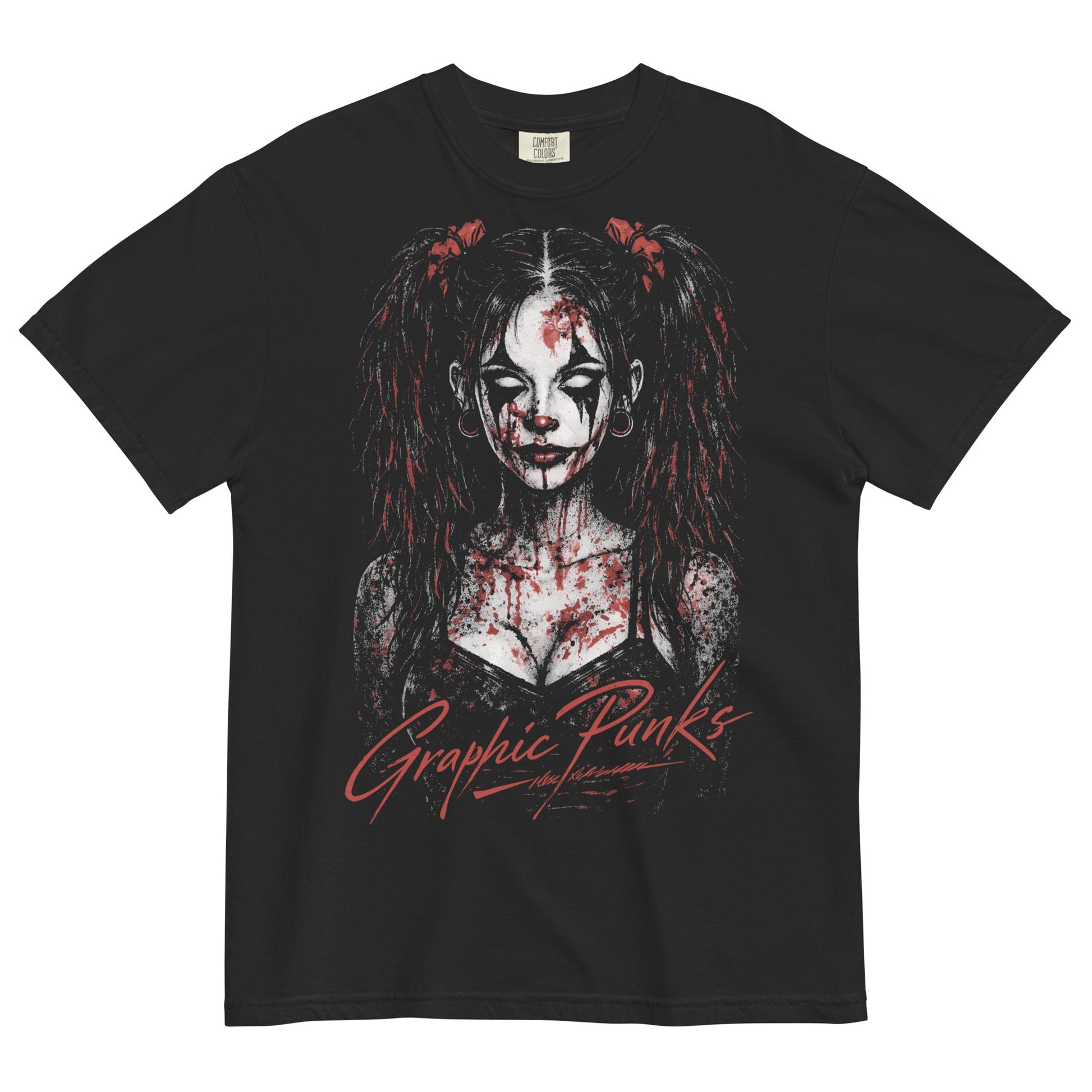 The Last Laugh Garment - Dyed Heavyweight T-shirt - Graphic Punks