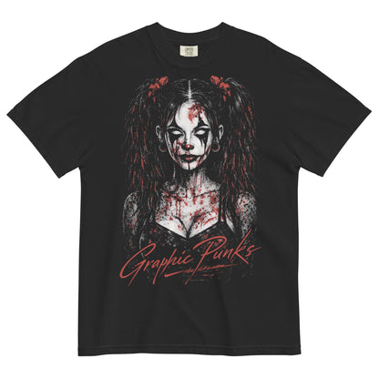 The Last Laugh Garment - Dyed Heavyweight T-shirt - Graphic Punks
