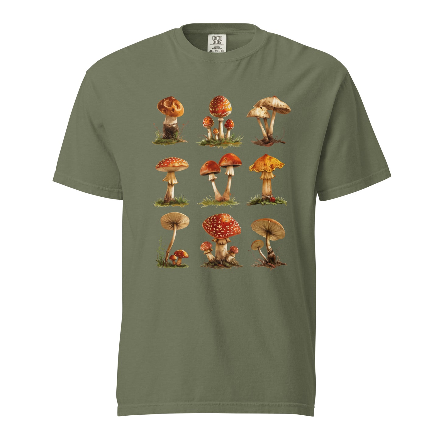 Mushroom Unisex Garment-Dyed Heavyweight T-shirt