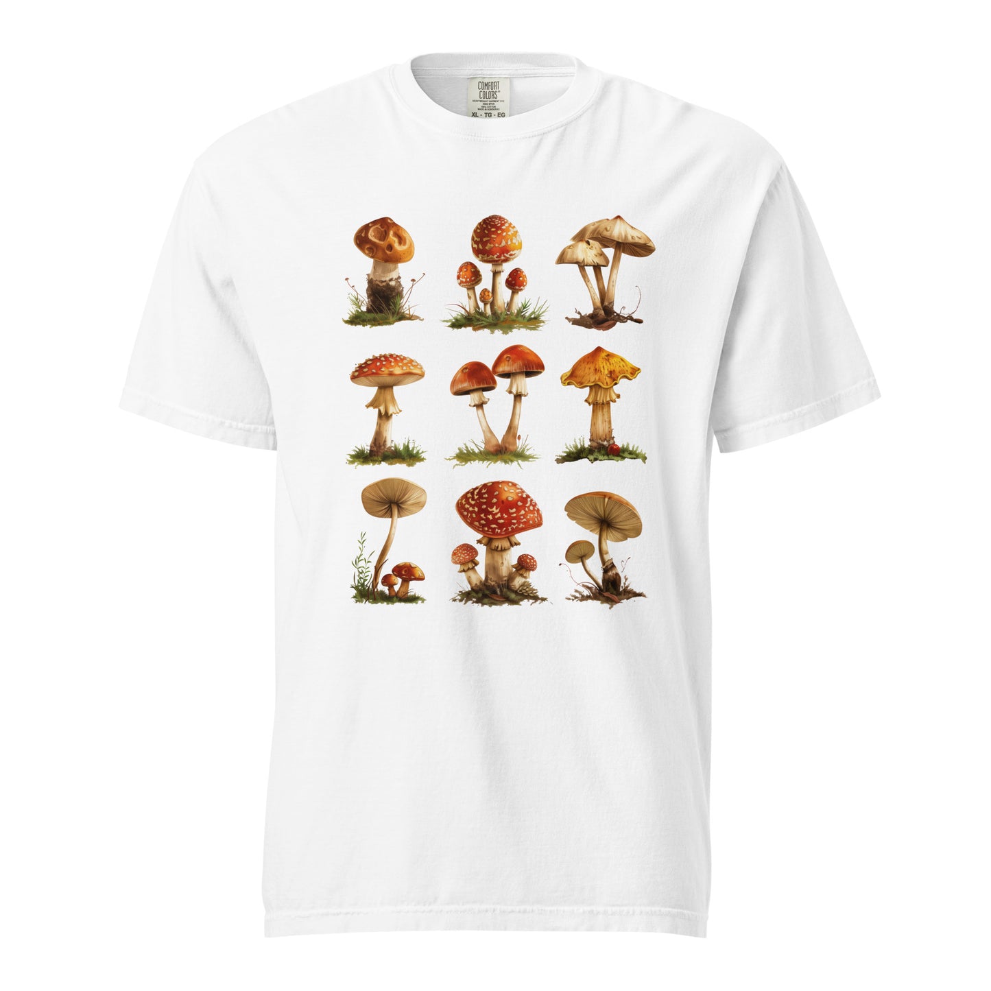 Mushroom Unisex Garment-Dyed Heavyweight T-shirt