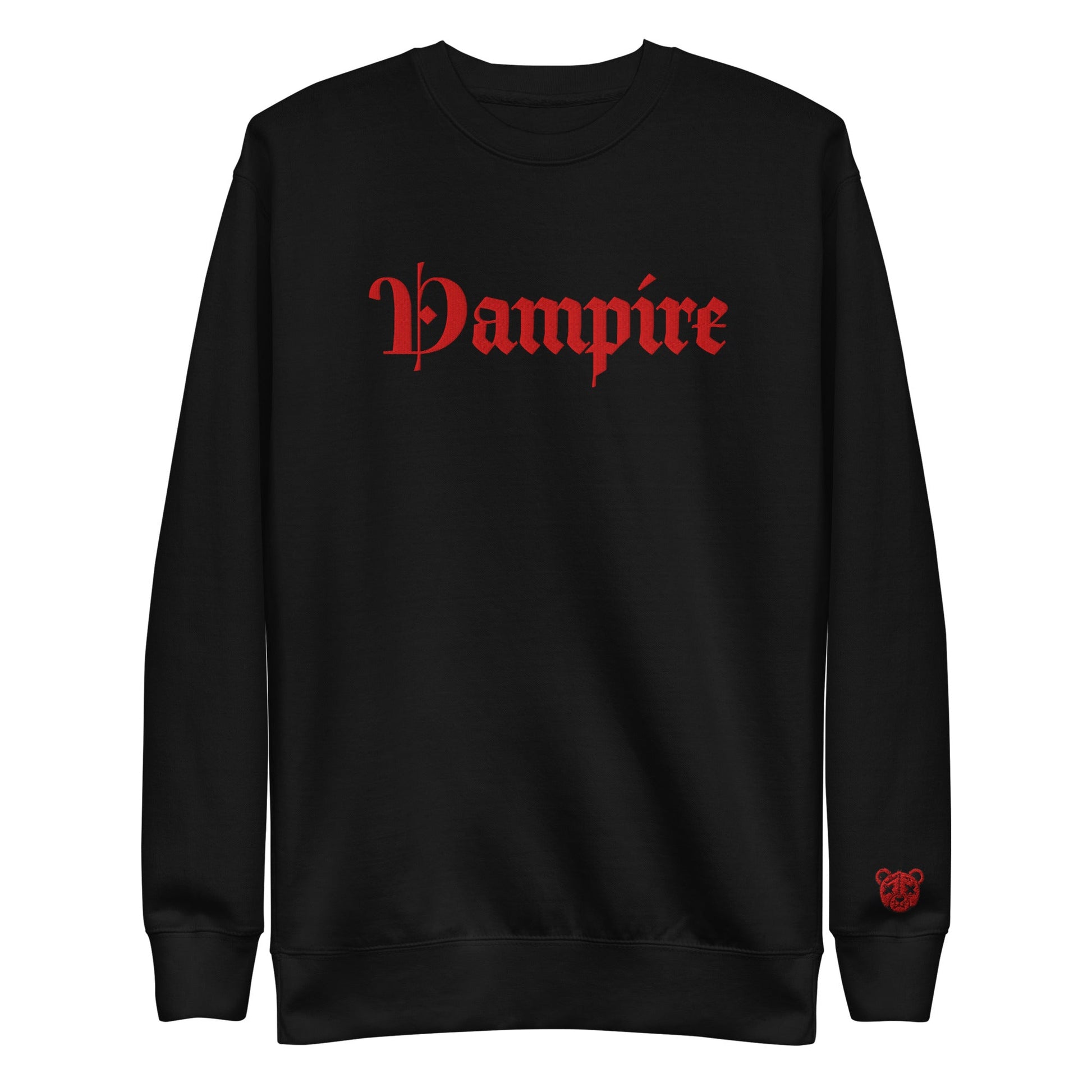 Vampire Embroidered Premium Sweatshirt - Graphic Punks