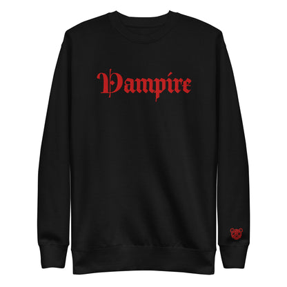 Vampire Embroidered Premium Sweatshirt - Graphic Punks