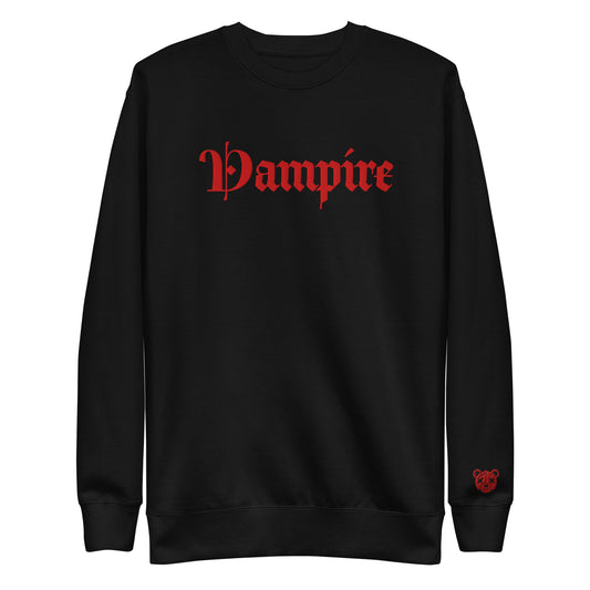 Vampire Embroidered Premium Sweatshirt - Graphic Punks