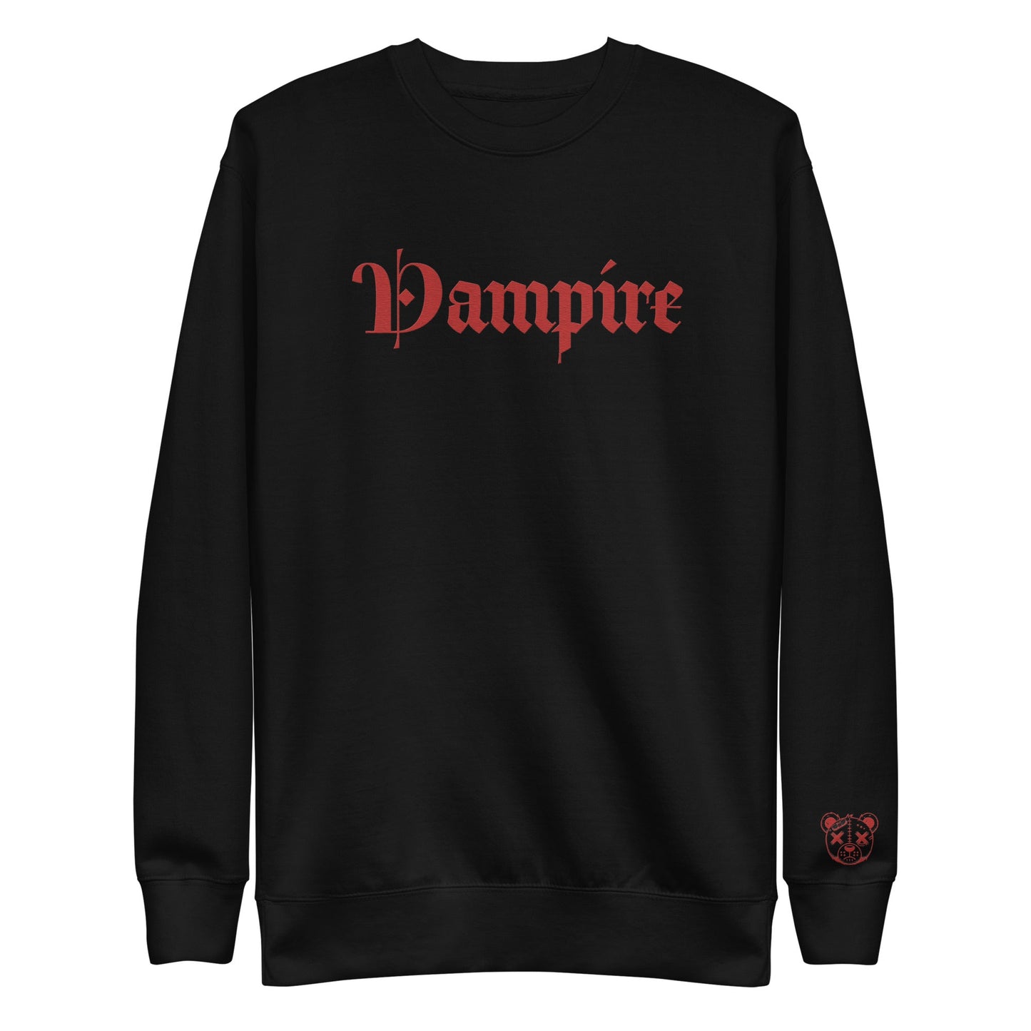 Vampire Embroidered Premium Sweatshirt - Graphic Punks