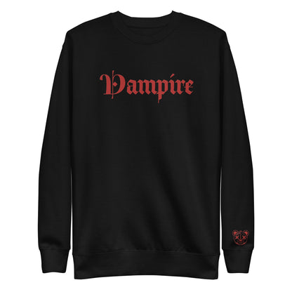 Vampire Embroidered Premium Sweatshirt - Graphic Punks
