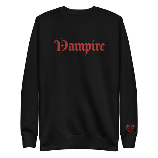 Vampire Embroidered Premium Sweatshirt - Graphic Punks