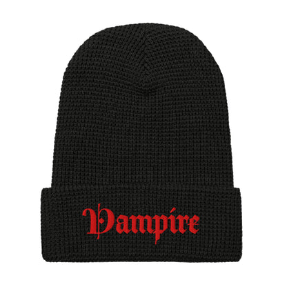 Vampire Embroidfered Waffle beanie - Graphic Punks