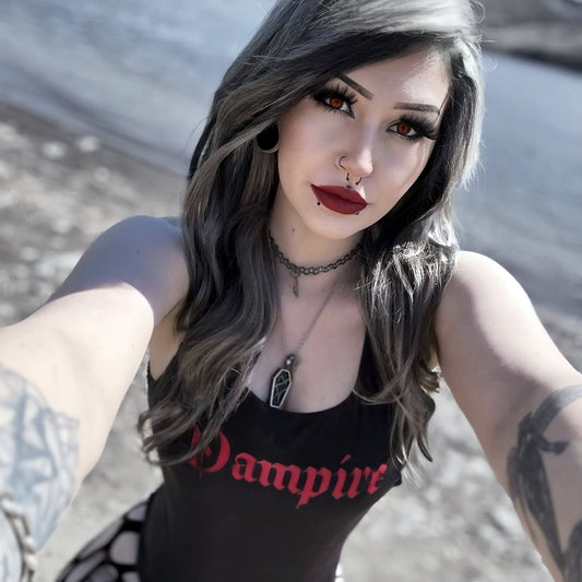Vampire One-Piece Swimsuit - Graphic Punks