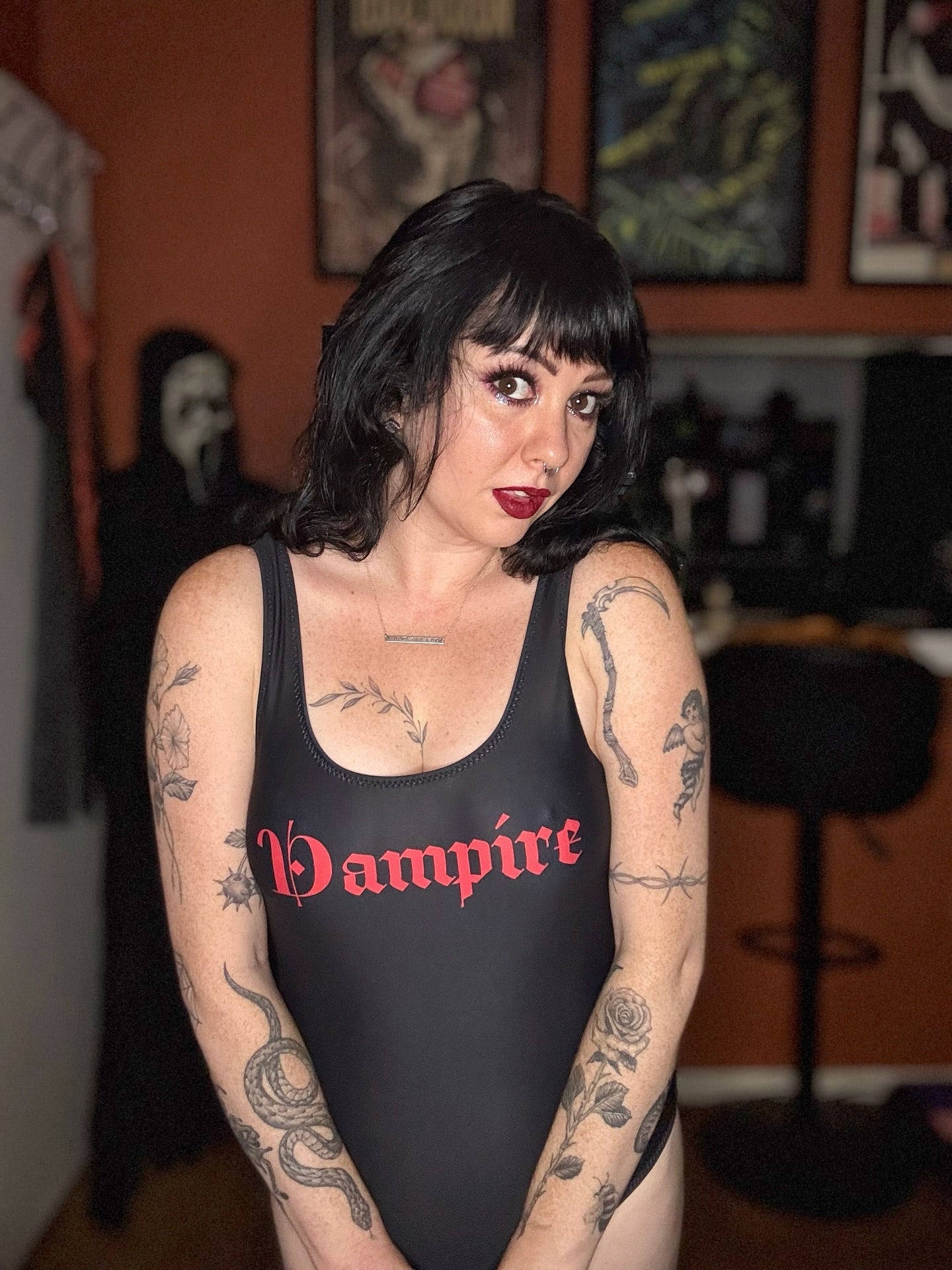 Vampire One - Piece Swimsuit - Graphic Punks
