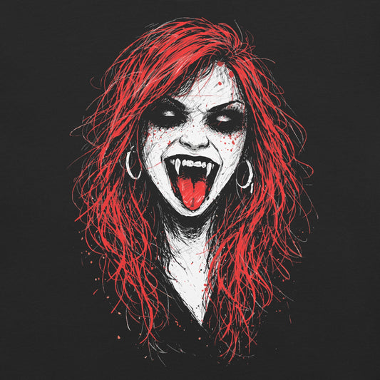 Vampiress Garment - Dyed Heavyweight T-Shirt - Graphic Punks