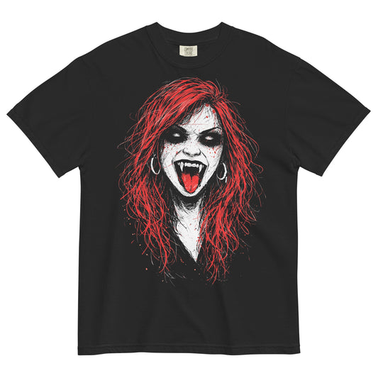 Vampiress Garment - Dyed Heavyweight T-Shirt - Graphic Punks