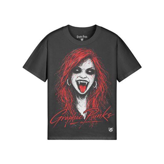 Vampiress Oversized Tee - Graphic Punks