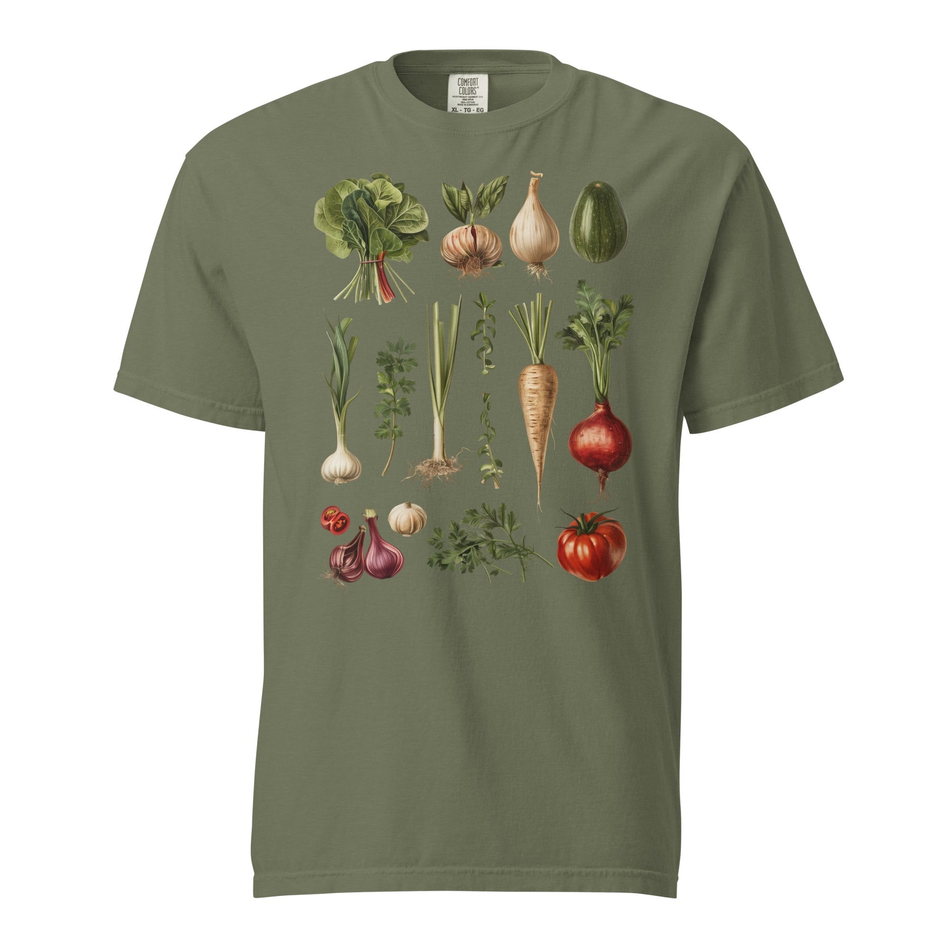 Vegetables Unisex Garment - Dyed Heavyweight T - shirt - Graphic Punks