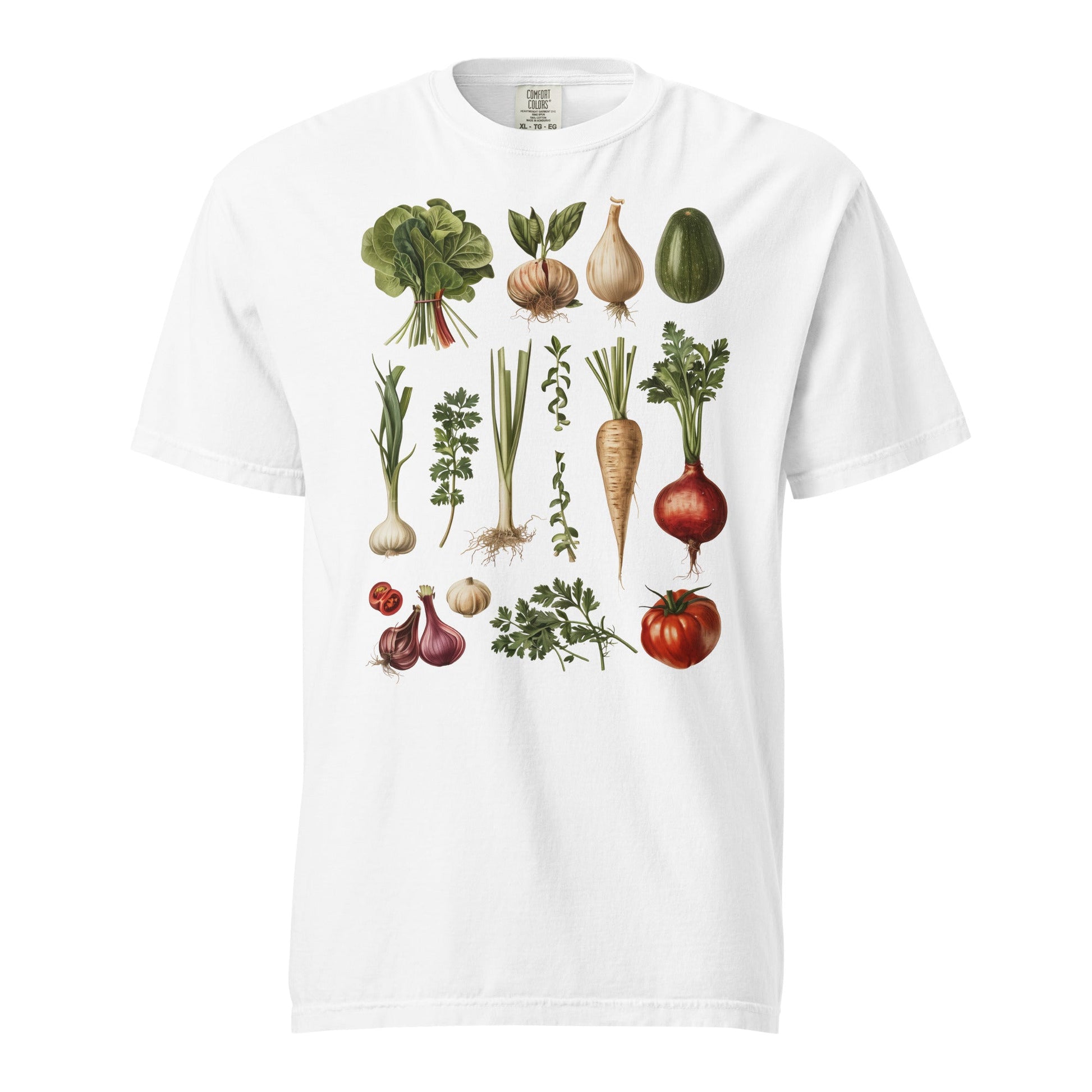 Vegetables Unisex Garment - Dyed Heavyweight T - shirt - Graphic Punks